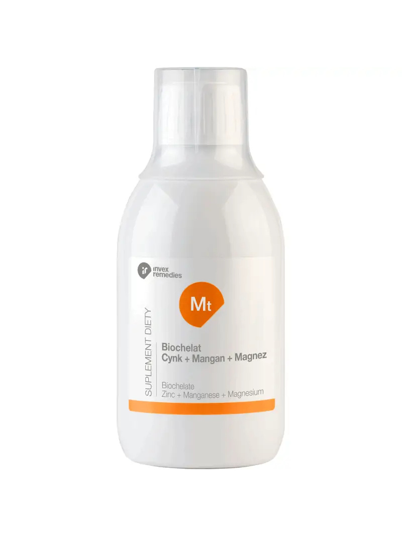 INVEX REMEDIES Biochelát zinok + mangán + horčík 300 ml