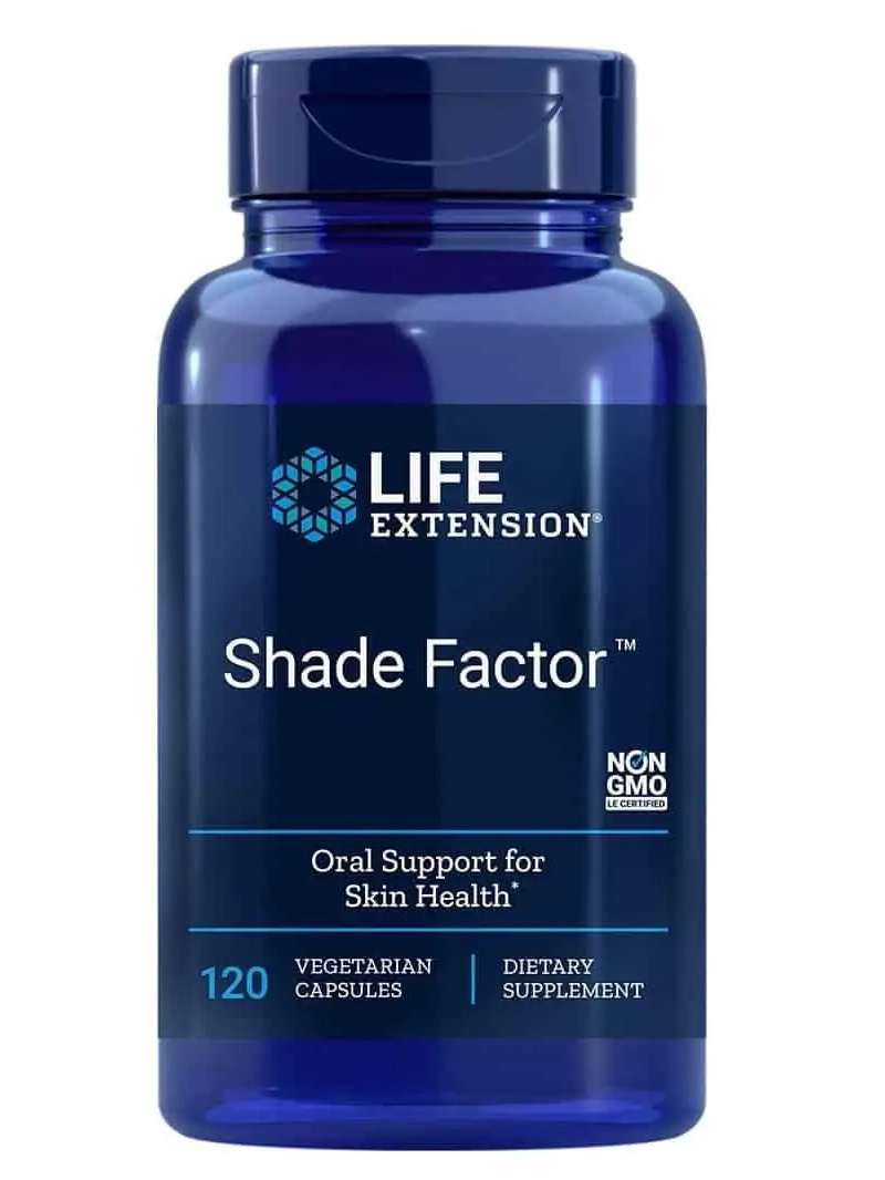 LIFE EXTENSION Shade Factor (vnútorná ochrana pokožky pred UV žiarením) 120 vegetariánskych kapsúl
