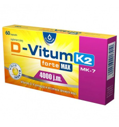 D-VITUM FORTE D3 4000 IU + K2 100 mcg 60 kapsúl