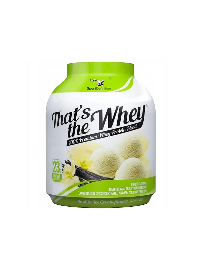 ŠPORTOVÁ DEFINÍCIA That's The Whey (srvátkový proteínový koncentrát a izolát) 2270 g vanilková zmrzlina