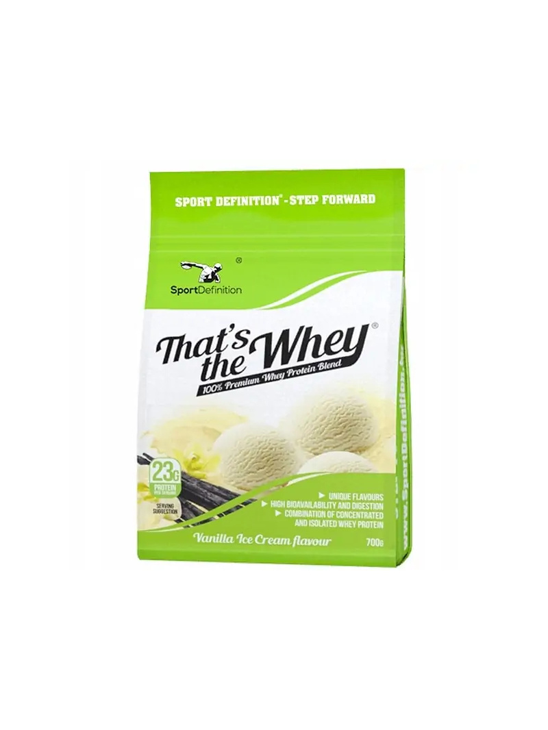 ŠPORTOVÁ DEFINÍCIA That's The Whey (srvátkový proteínový koncentrát a izolát) 700 g vanilková zmrzlina