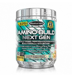 MUSCLETECH Amino Build Next Gen Energized (BCAA Aminokyseliny) 280 g Biela Malina