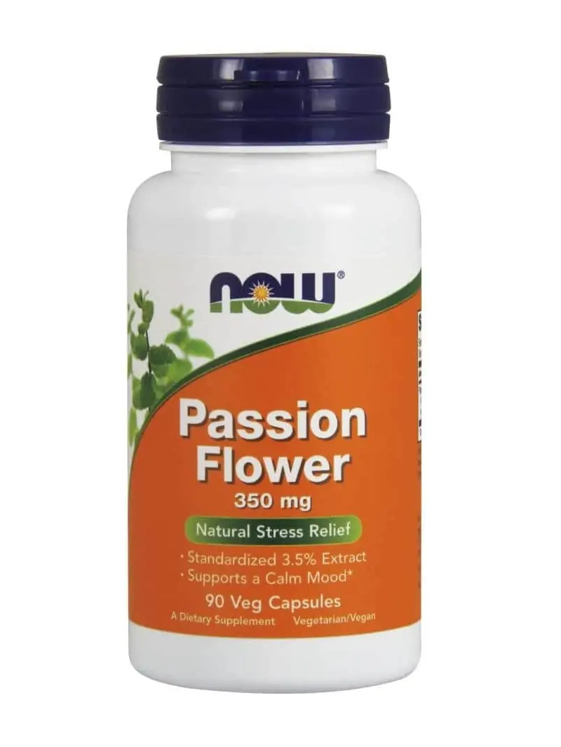 NOW FOODS Mučenka 350 mg (zmierňuje stres) 90 vegetariánskych kapsúl