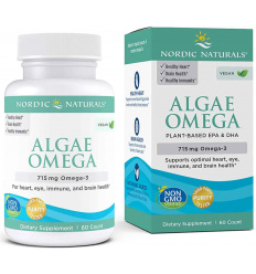 NORDIC NATURALS Algae Omega 715 mg (Omega-3, EPA, DHA) 60 gélových kapsúl