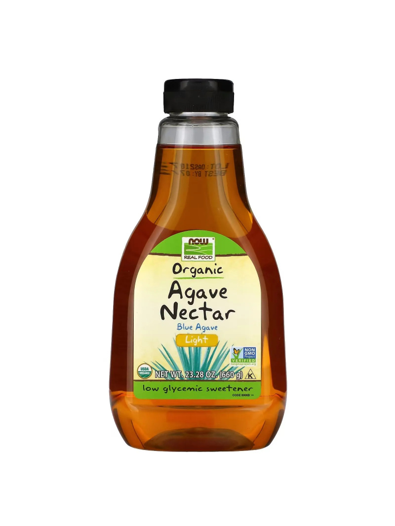 NOW FOODS Agávový nektár (tekuté sladidlo, agávový sirup) 660g