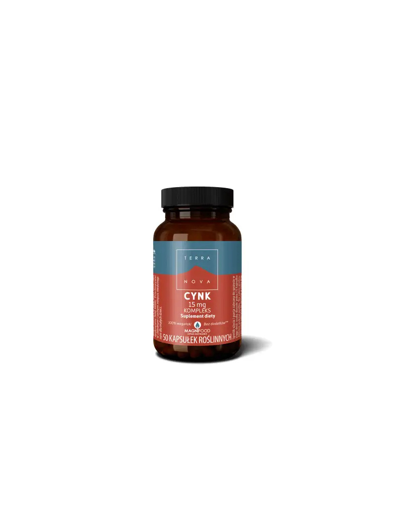 TERRANOVA Zinok 15 mg komplex (podpora imunity) 50 rastlinných kapsúl