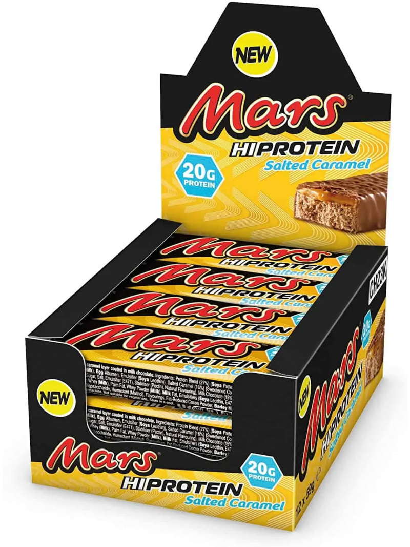 MARS HI Proteínová tyčinka (20g Proteín) 12 x 59g Slaný karamel