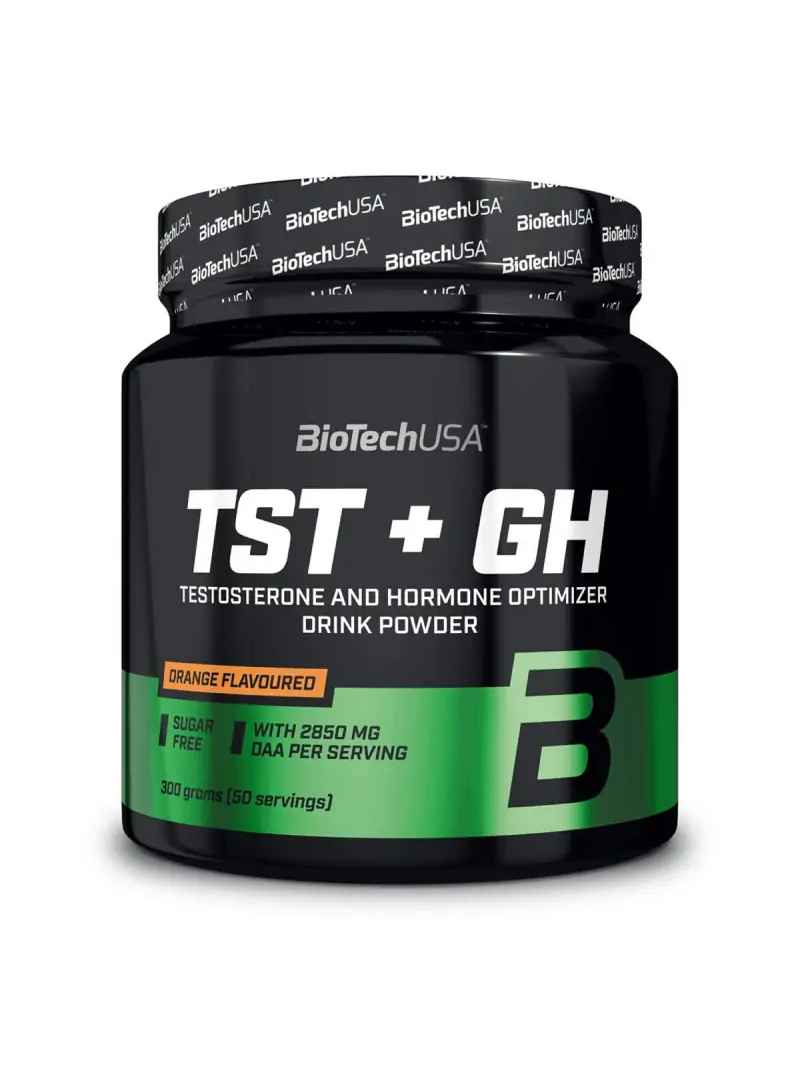 Biotech TST + GH (Testosterone Growth Hormone Booster) 300g pomaranč