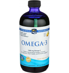 Nordic Naturals Omega-3 1560 mg (EPA DHA podpora pre zdravie mozgu a srdca) 473 ml citrón