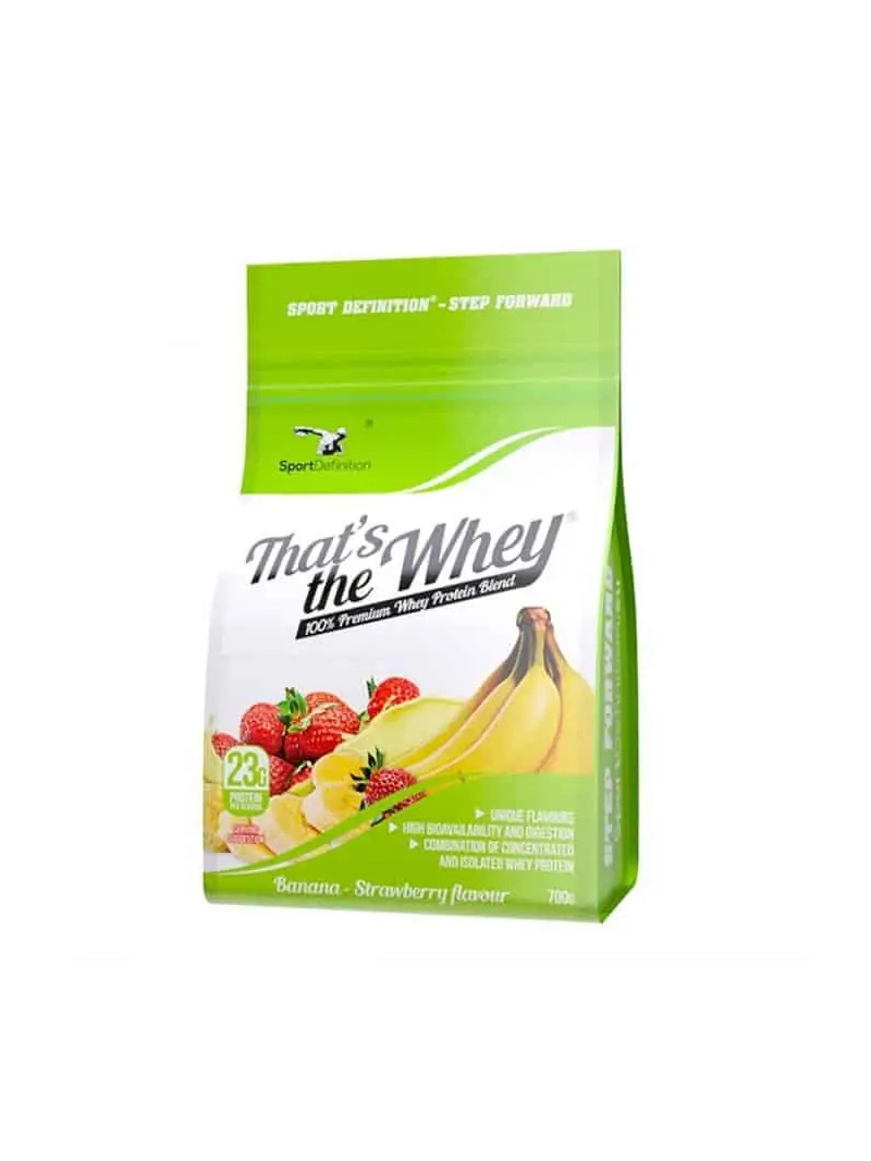 ŠPORTOVÁ DEFINÍCIA That's The Whey (srvátkový proteínový koncentrát a izolát) 700 g jahoda-banán