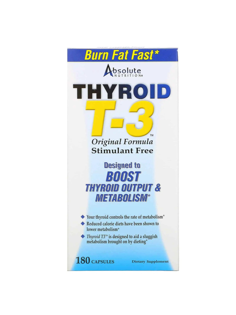 Absolútna výživa štítnej žľazy T3 (zdravá štítna žľaza) 180 kapsúl