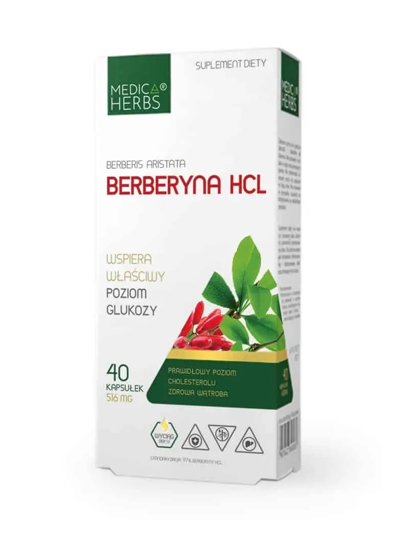 MEDICA HERBS Berberine HCl 40 kapsúl