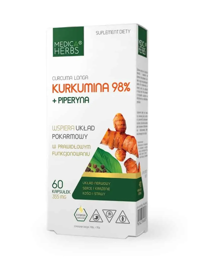 MEDICA BYLINKY Kurkumín 98 + Piperín 60 kapsúl