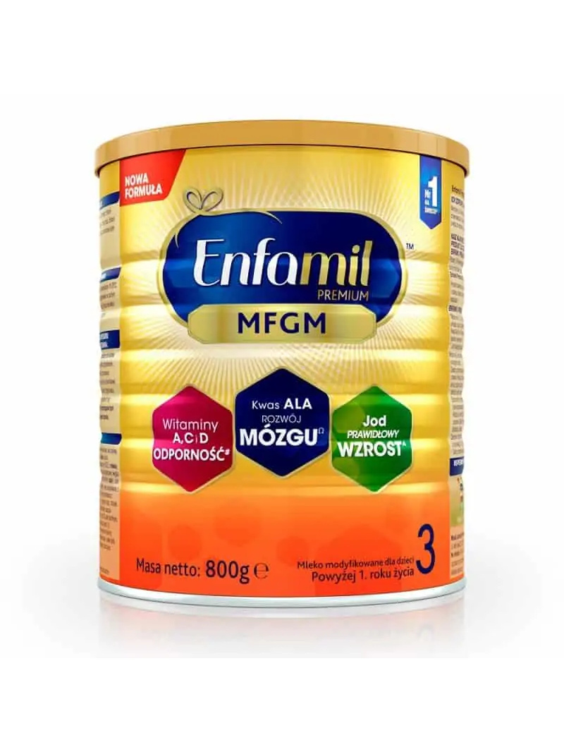 ENFAMIL 3 Premium MFGM formulované mlieko (pre dojčatá, od 1 roku veku) 800 g