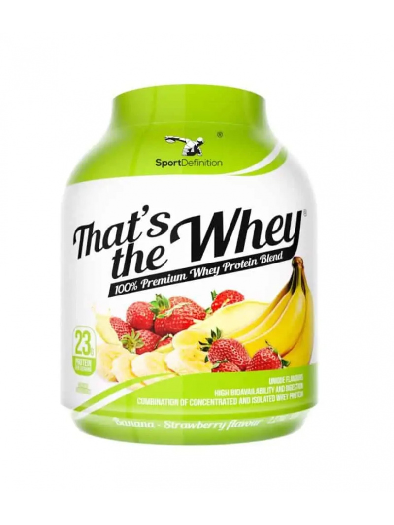 ŠPORTOVÁ DEFINÍCIA That's The Whey (srvátkový proteínový koncentrát a izolát) 2270 g jahoda-banán