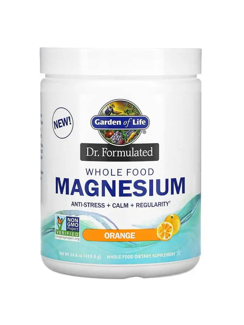 ZÁHRADA ŽIVOTA Dr. Zloženie celozrnného horčíka 419,5 g pomaranč