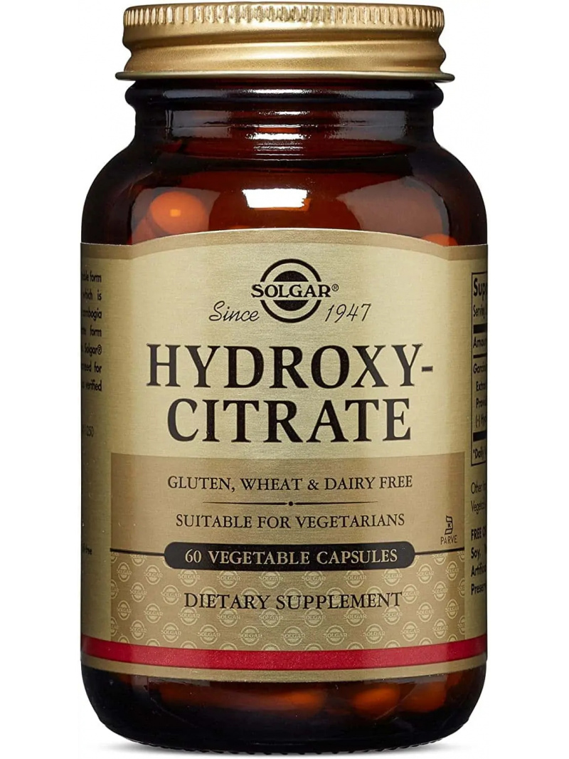 SOLGAR Hydroxy-citrát (kyselina hydroxycitrónová) 60 vegánskych kapsúl