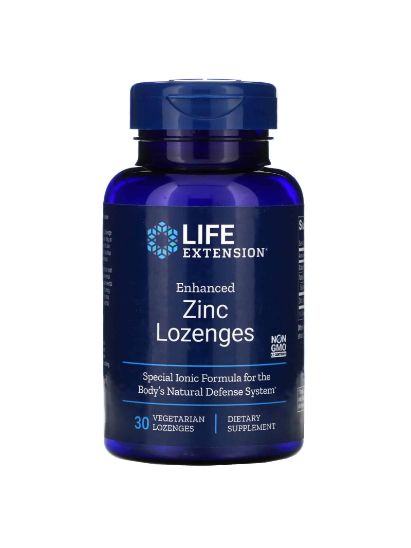 LIFE EXTENSION Lepšie zinkové pastilky 30 vegetariánskych pastiliek