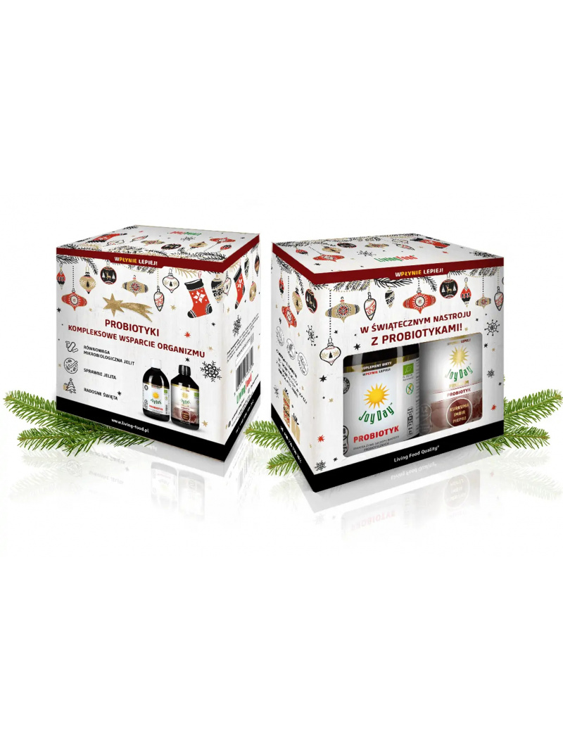 LIVING FOOD Joy Day Probiotická vianočná sada 2 x 500ml