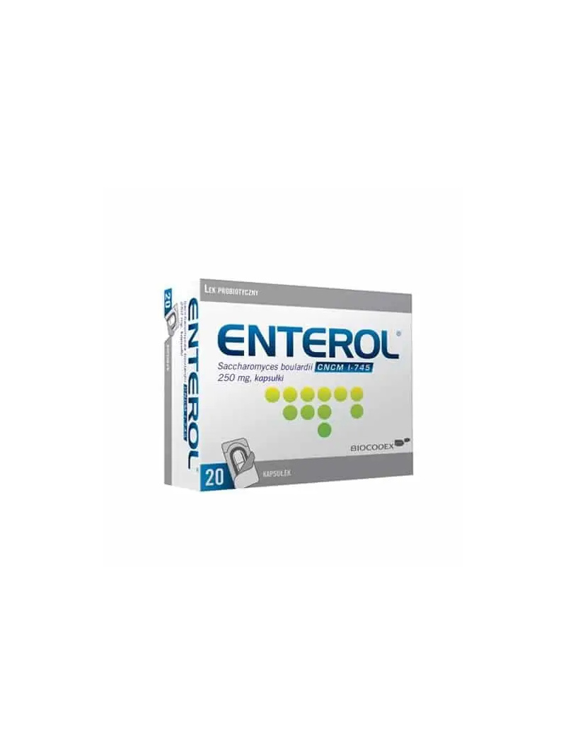 Enterol 250 mg (probiotikum proti hnačke) 20 kapsúl