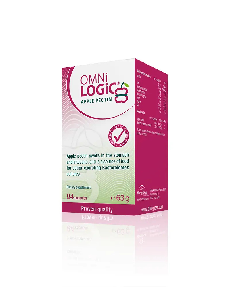 OMNi-LOGiC jablkový pektín (jablčný pektín, vláknina) 84 kapsúl