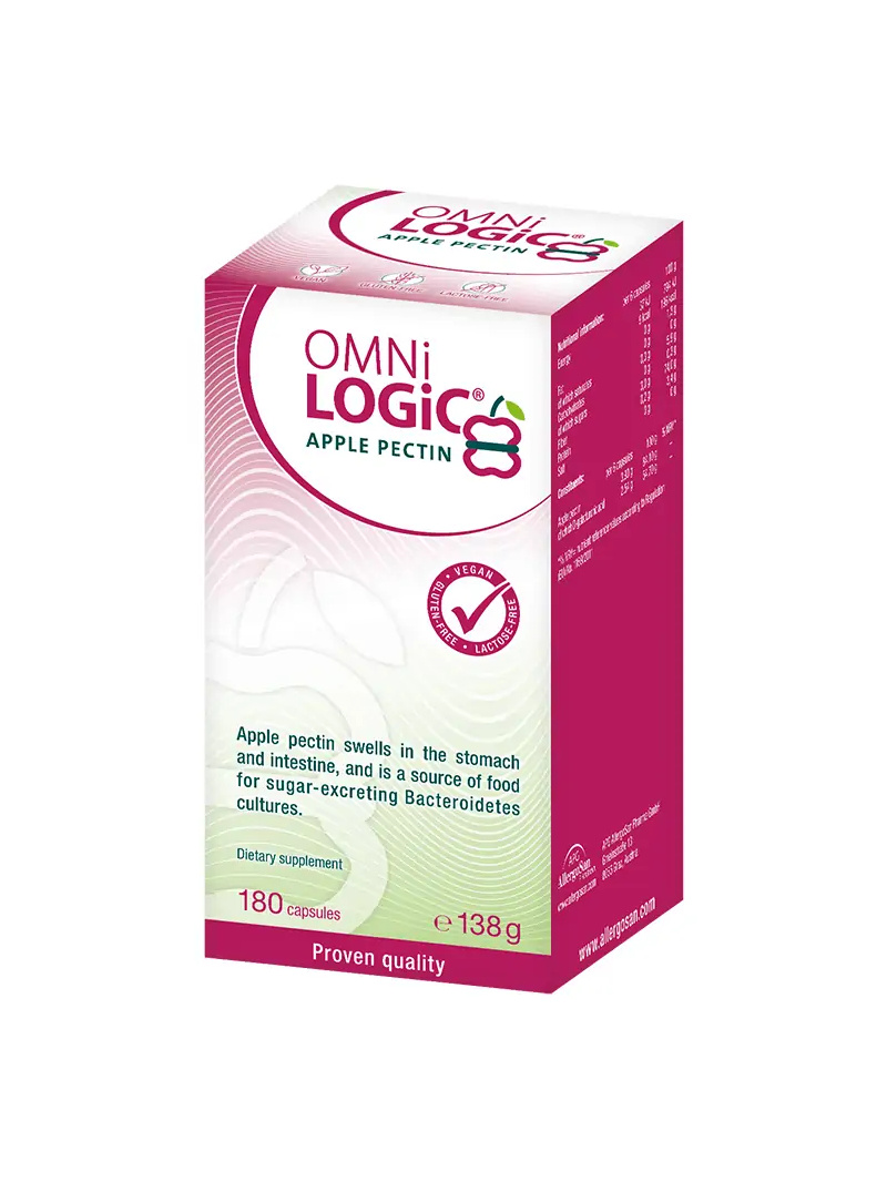 OMNi-LOGiC jablkový pektín (jablčný pektín, vláknina) 180 kapsúl
