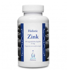 HOLISTIC Zinok 25 mg (zinok) 100 vegetariánskych kapsúl