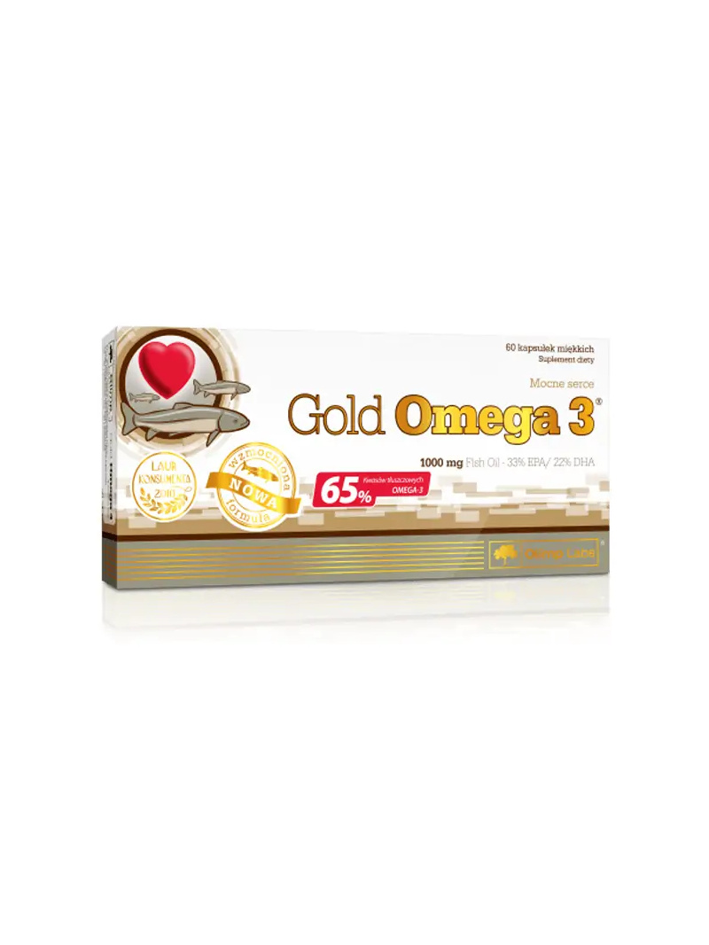 OLIMP Gold Omega 3 (silné srdce, Omega-3, EPA, DHA) 60 mäkkých kapsúl