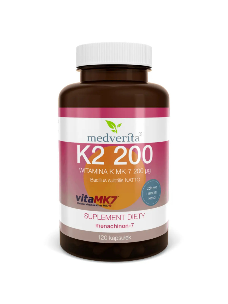 MEDVERITA Vitamín K2 MK-7 200 mcg 120 kapsúl