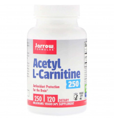 JARROW FORMULAS Acetyl L-Carnitine 250 mg (Acetyl L-Carnitine) 120 vegetariánskych kapsúl