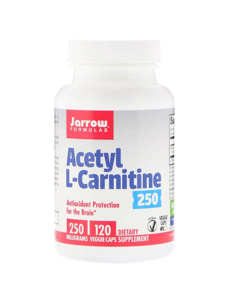 JARROW FORMULAS Acetyl L-Carnitine 250 mg (Acetyl L-Carnitine) 120 vegetariánskych kapsúl