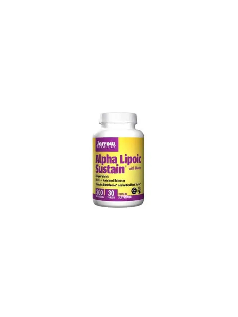 Jarrow Formulas Alpha Lipoic Sustain + biotín 300 mg (kyselina alfa lipoová + biotín) 30 tabliet