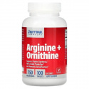 JARROW FORMULAS Arginín + ornitín 750 mg (arginín, ornitín) 100 tabliet