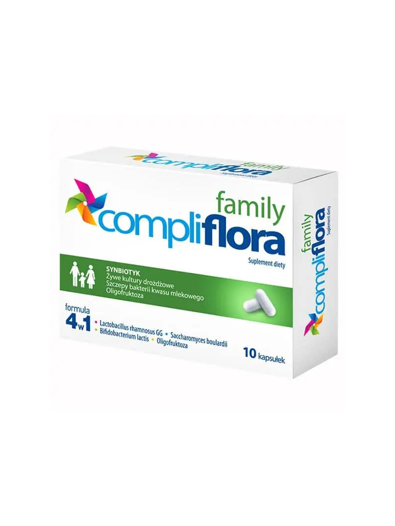 Compliflora Family (Synbiotikum určené pre dojčatá, deti a dospelých) 10 kapsúl