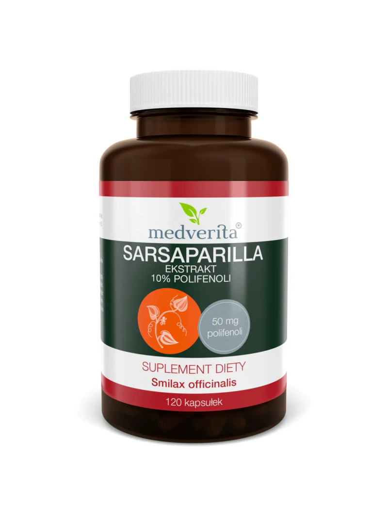 MEDVERITA Sarsaparilla extrakt 10% polyfenoly 120 kapsúl