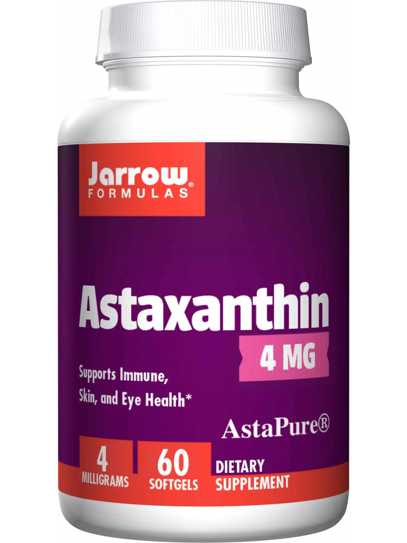JARROW FORMULAS Astaxantín 4 mg 60 gélových kapsúl