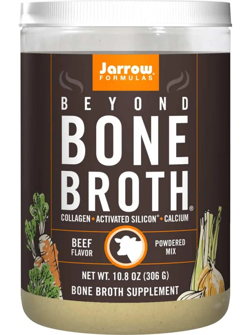 JARROW FORMULAS Beyond Bone Broth 306g (kolagénové peptidy typu I a II) hovädzia príchuť