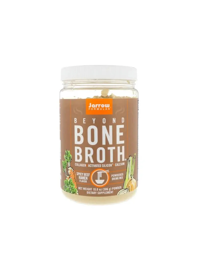 JARROW FORMULAS Beyond Bone Broth 306g (kolagénové peptidy typu I a II) Pikantný hovädzí ramen