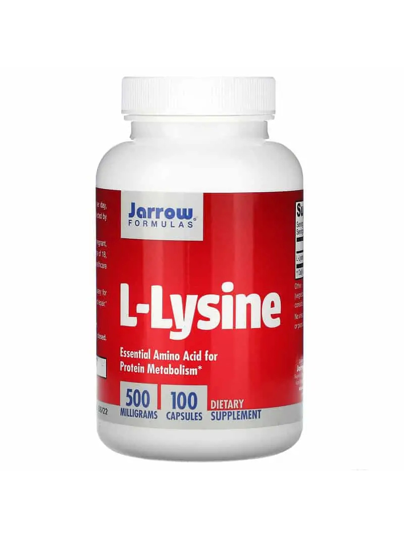 JARROW FORMULAS L-lyzín 500 mg (L-lyzín) 100 kapsúl
