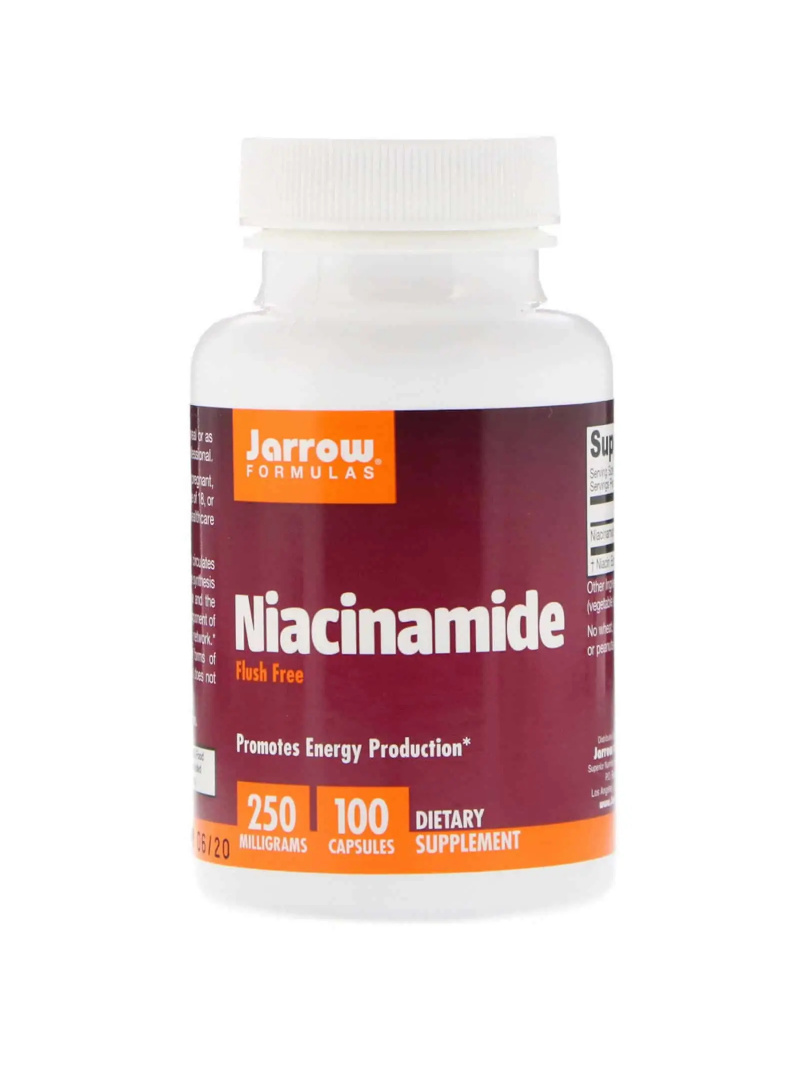 JARROW FORMULAS Niacínamid 250 mg (niacínamid) 100 kapsúl