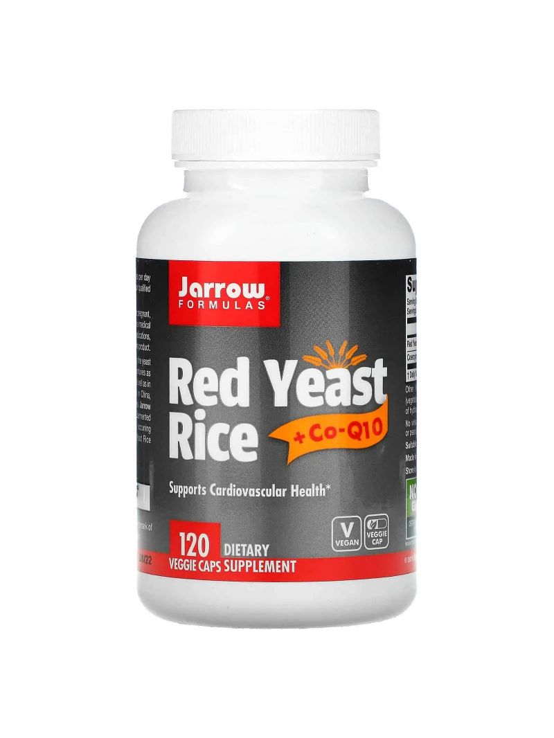JARROW FORMULAS Červená kvasnicová ryža + CoQ10 (kardiovaskulárne) 120 kapsúl