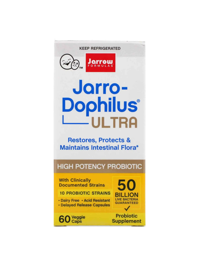 JARROW FORMULAS Ultra Jarro-Dophilus (črevná flóra, probiotikum) 60 vegetariánskych kapsúl