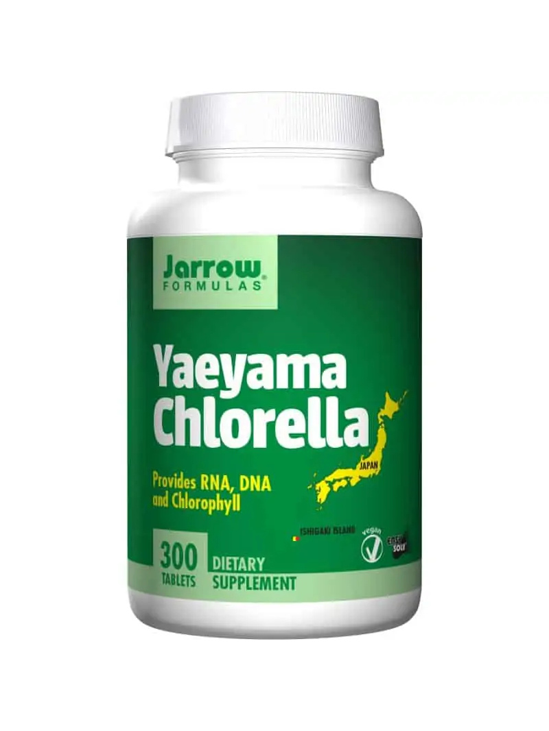 JARROW FORMULAS Yaeyama Chlorella 200 mg (chlorofyl, RNA, DNA) 300 tabliet