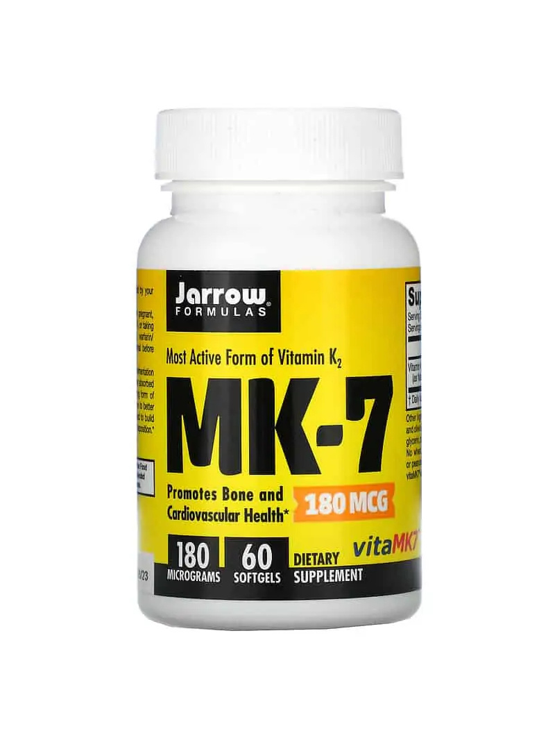 JARROW FORMULAS Vitamín K2 MK-7 180 mcg (vitamín K2 MK-7) 60 toboliek