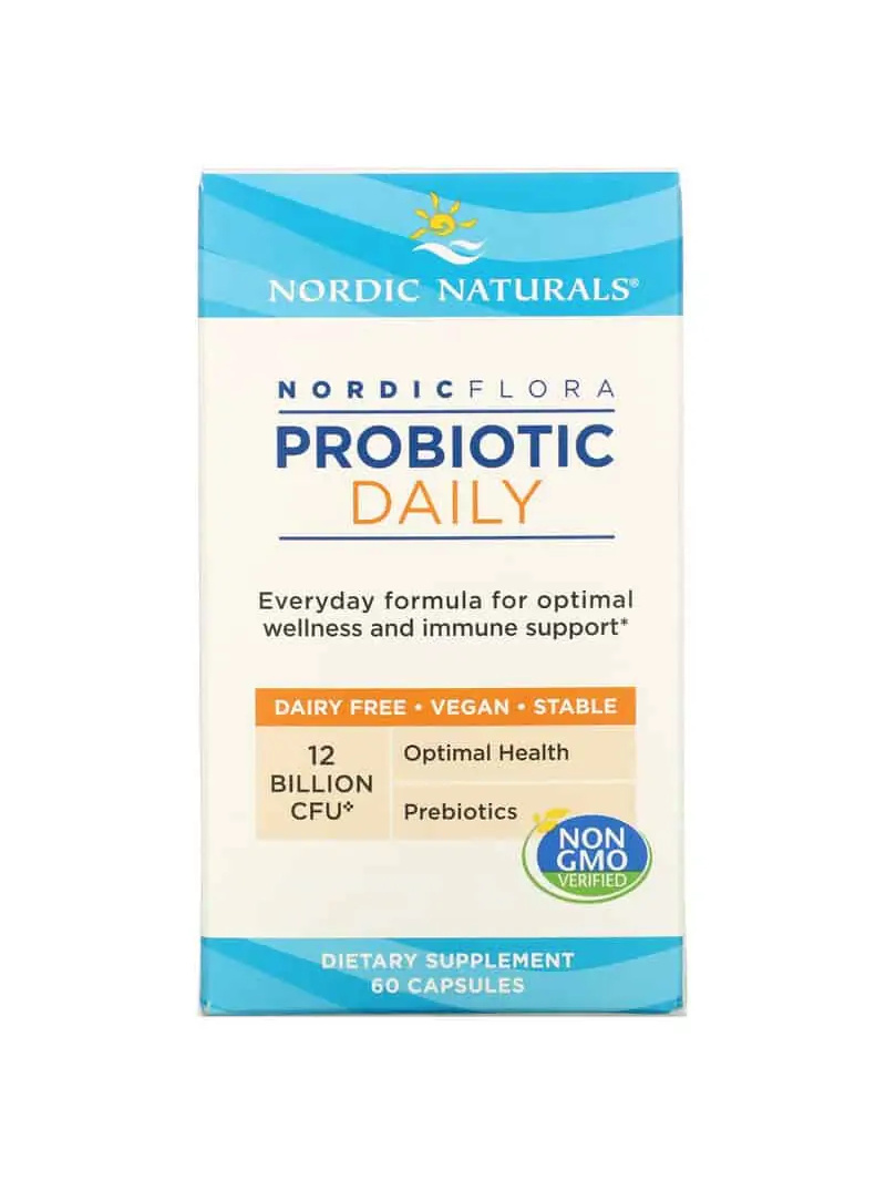 NORDIC NATURALS Nordic Flora Probiotic Daily (podpora čriev) 60 kapsúl