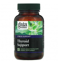 Gaia Herbs Podpora štítnej žľazy 60 tekutých kapsúl