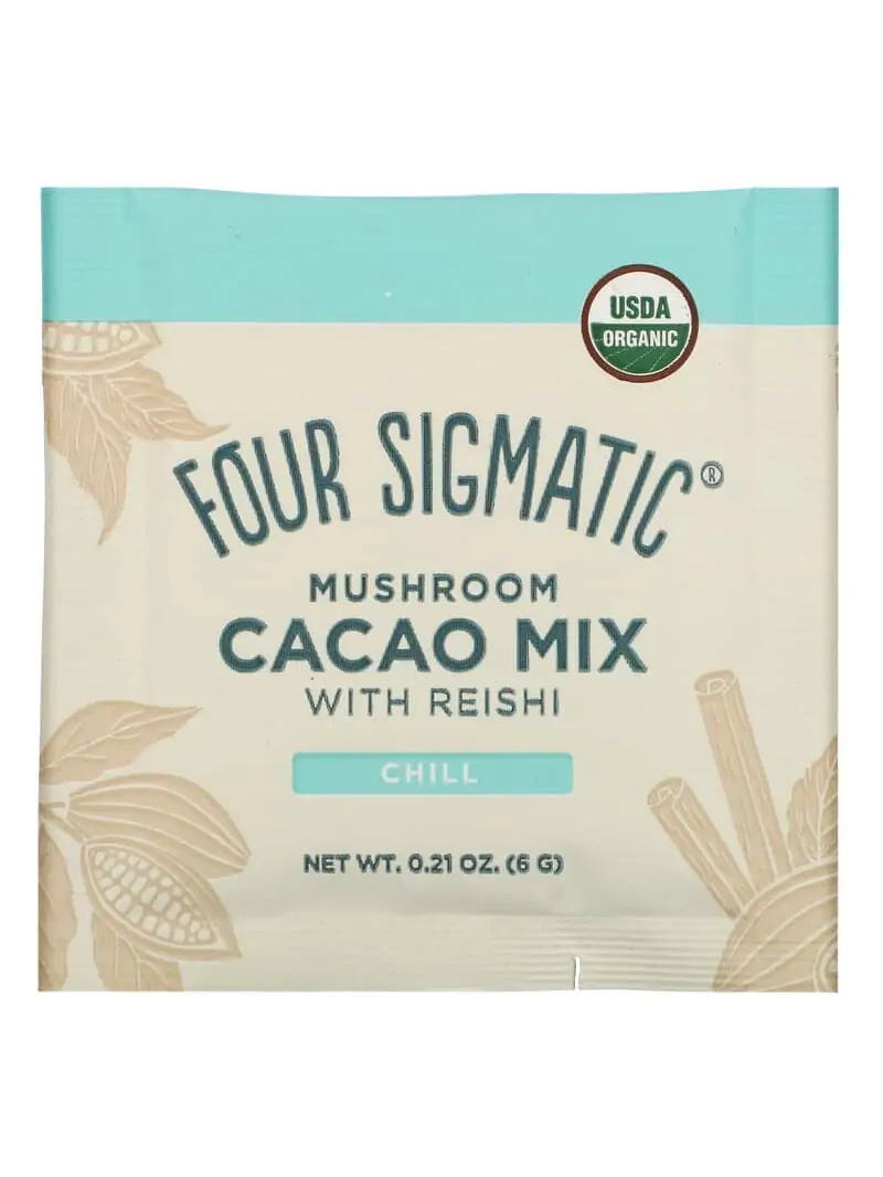 ŠTYRI SIGMATIC Hubová kakaová zmes s Reishi 10 vrecúšok