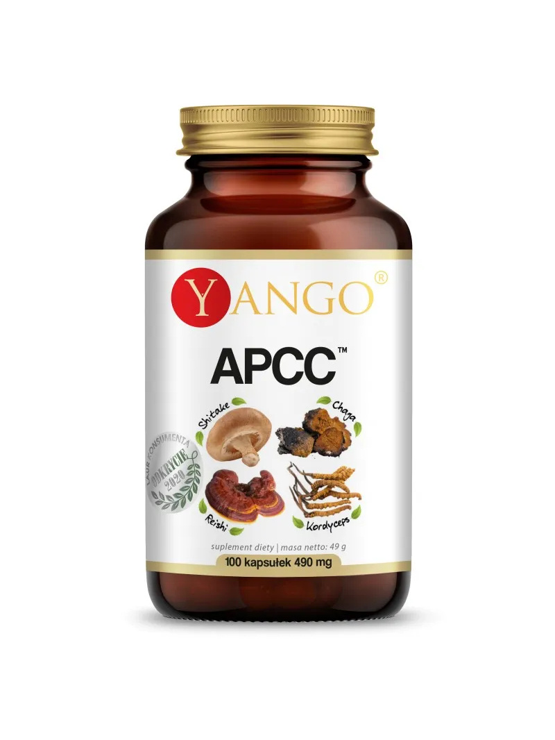 YANGO APCC™ (Reishi, Cordyceps, Shitake, Chaga) 100 vegánskych kapsúl