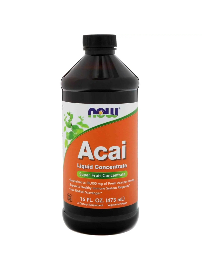 NOW FOODS Acai Liquid Concentrate (Acai Fruit Concentrate) 437 ml