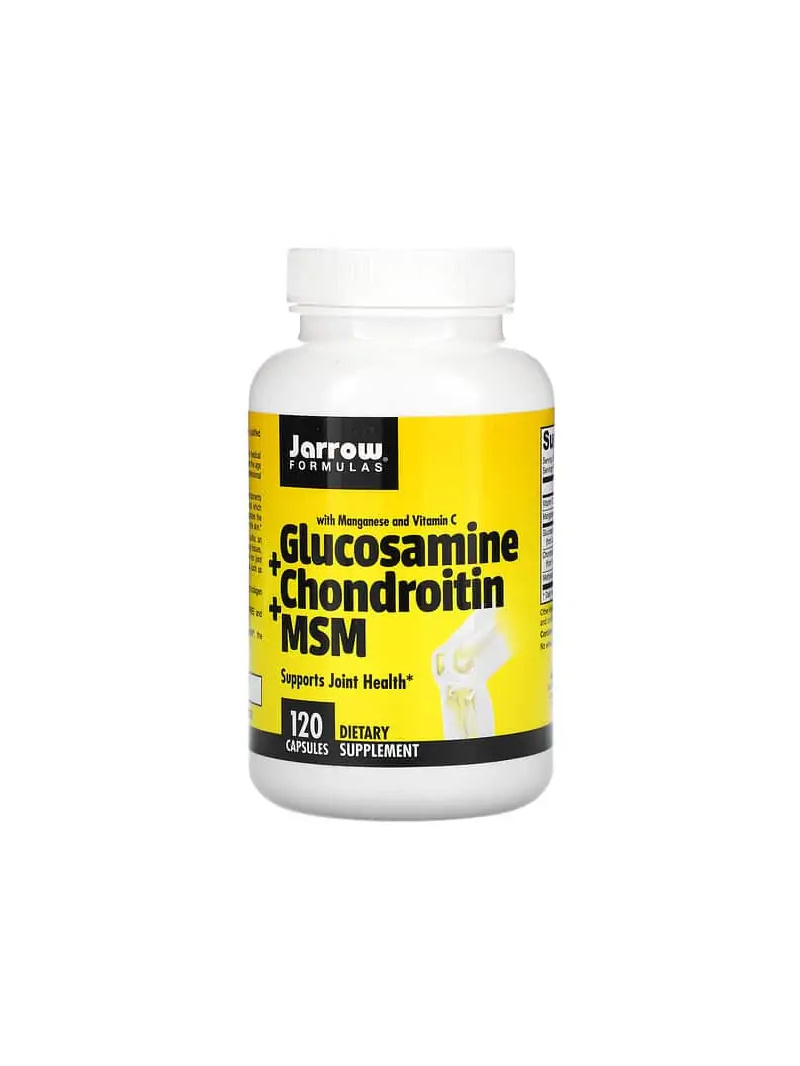 JARROW FORMULAS Glukozamín + chondroitín + MSM (glukozamín + chondroitín) 120 kapsúl